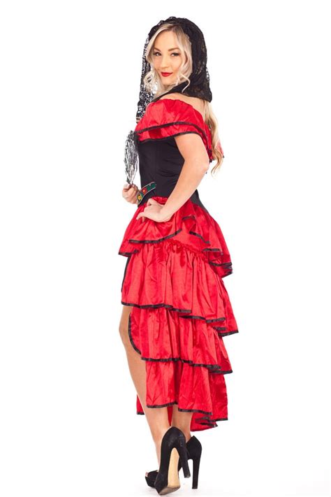 Ladies Spanish Flamenco Fancy Dress