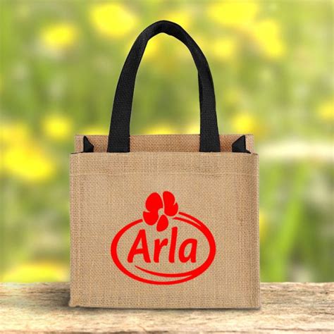 Promotional Logo Mini Jute T Tote Bags