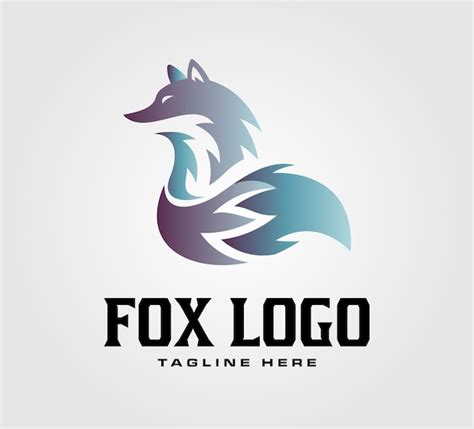 premium vector fox logo vector illustrator