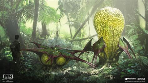 Kashyyyk Lung Plant Art - Star Wars Jedi: Fallen Order Art Gallery | Alien concept art, Plant ...