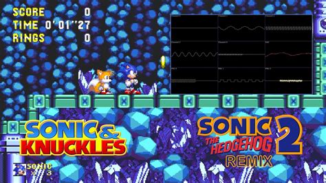 Sonic Knuckles Lava Reef Zone Act 2 Sonic 2 Remix Oscilloscope