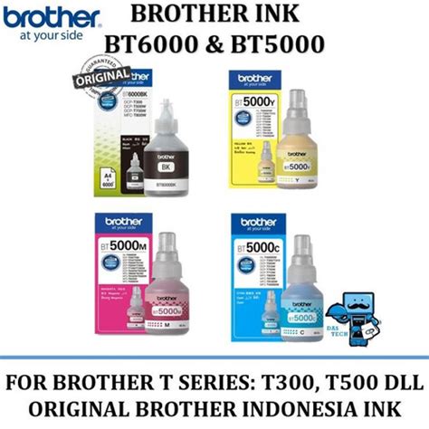 Jual RD TINTA BROTHER BT 6000 BT 5000 ORIGINAL TINTA T300 T500W