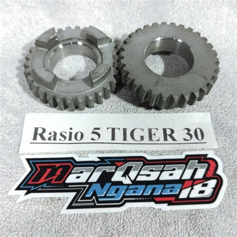 Jual GIGI RASIO TIGER 5 MATA 30 RASIO OPLOS RACING PNP MARQSAH NGANA18