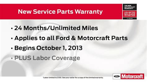 Ford Parts And Labor Warranty