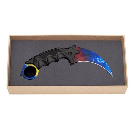 Premium Karambit Ice And Fire Real CS2 Custom Made IRL By LootKnife