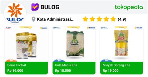 Bulog Official Store Produk Resmi Lengkap And Harga Terbaik Tokopedia