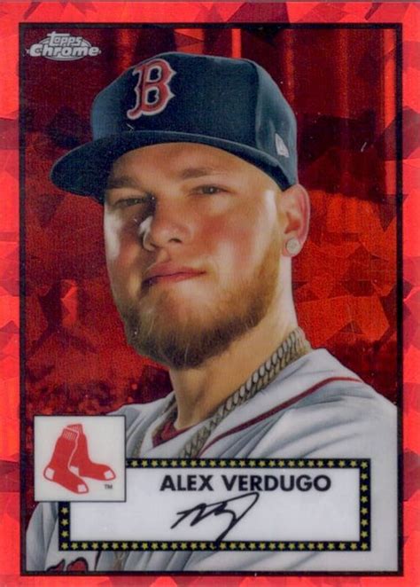 Alex Verdugo Topps Chrome Platinum Anniversary Red Atomic