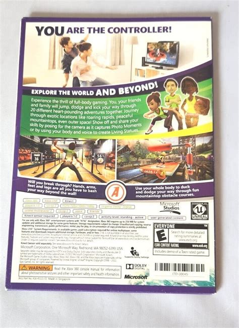 Xbox 369 Kinect Adventures EBay