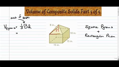 Find The Volume Of A Composite Solid