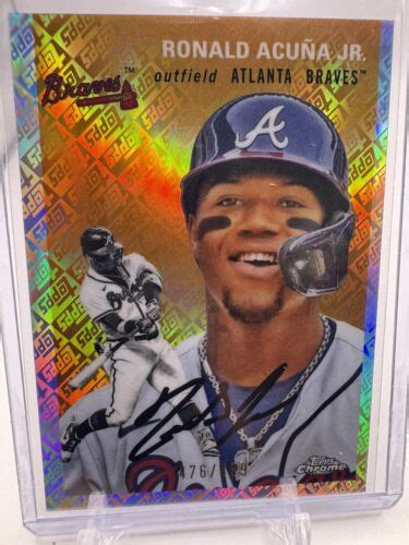 2023 Topps Chrome Platinum Anniversary Ronald Acuna Jr Topps Refractor