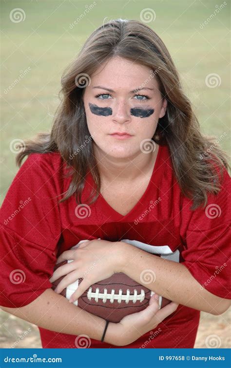 Girl Football Player stock photo. Image of teenager, teenage - 997658