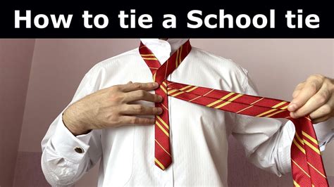 How To Tie A Tie For School Easy Youtube