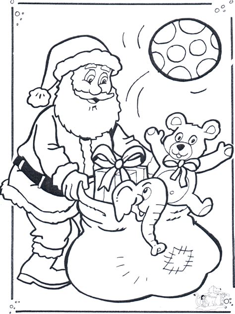 Pai Natal Desenho Para Colorir