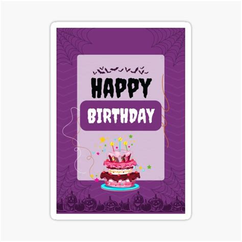 " HAPPY HALLOWEEN BIRTHDAY | SPOOKY BIRTHDAY GREETING CARD | BIRTHDAY ...