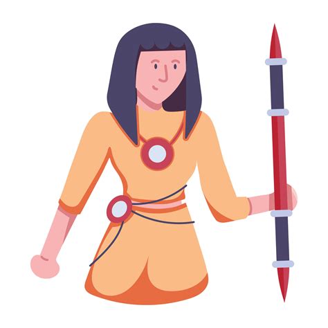 Trendy Female Warrior 24643623 Vector Art at Vecteezy