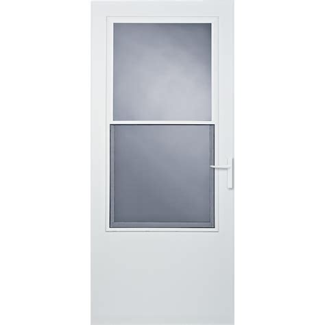 Larson 36 In X 81 In White Mid View Storm Door Handle In The Storm Doors Department At