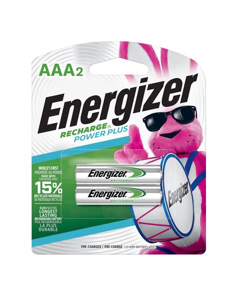 Energizer Power Plus Rechargeable Aaa Batteries Pack Of 2 Triple A Ba