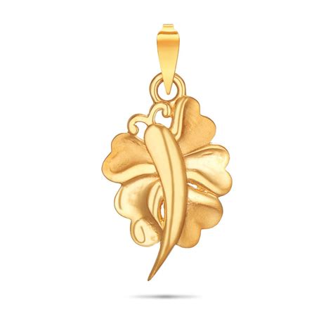 trendy gold pendant