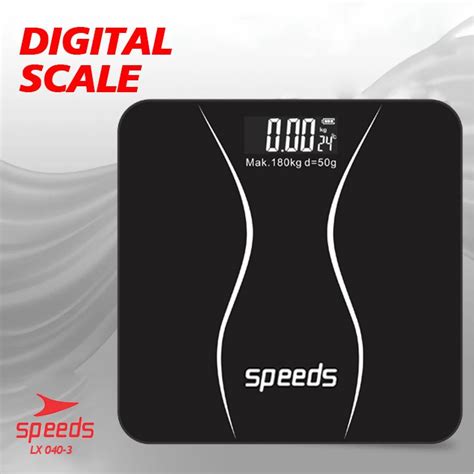 Jual SPEEDS Timbangan Badan Digital 180kg Scale Kaca Berat Mini Max