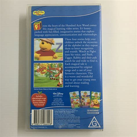 The Book Of Pooh Fun With Words Vhs Video Grelly Usa