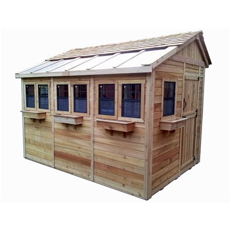 Outdoor Living Today Sunshed 8 Ft X 12 Ft Western Red Cedar Garden