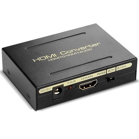 Yankok Convertidor De Extractor De Audio Hdmi K Hz P Hdmi A