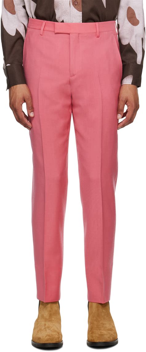 Paul Smith Pantalon Ajust Rose Ssense France