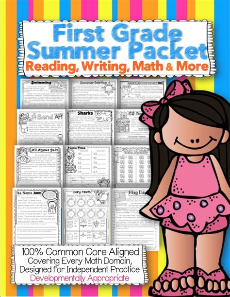 Summer Review For 1st Graders Entering 2nd Grade Summer Worksheets 8ca