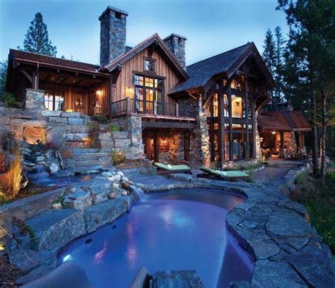 Rustic home with rustic landscaping - FaveThing.com