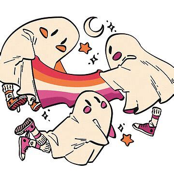 Lesbian Ghost Sticker For Sale By Kyri45 Redbubble