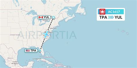 Ac Flight Status Air Canada Tampa To Montreal Aca