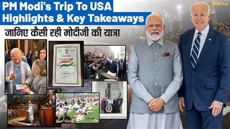 Prime Minister Narendra Modis Trip To Usa Highlights And Key Takeaways Upsc Ssb Interview