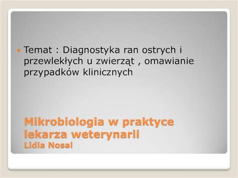 Pdf Mikrobiologia W Praktyce Lekarza Weterynarii Dokumen Tips