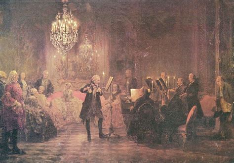 Adolph Menzel Floetenkonzert Friedrichs Des Grossen In Sanssouci