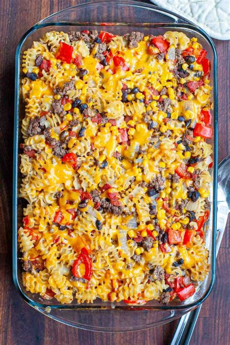 Best Mexican Ground Beef Casserole Recipe With Pasta Joes Healthy Meals