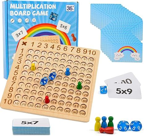 Vibbang Holz Multiplikationsbrett Montessori Multiplikation Lernen