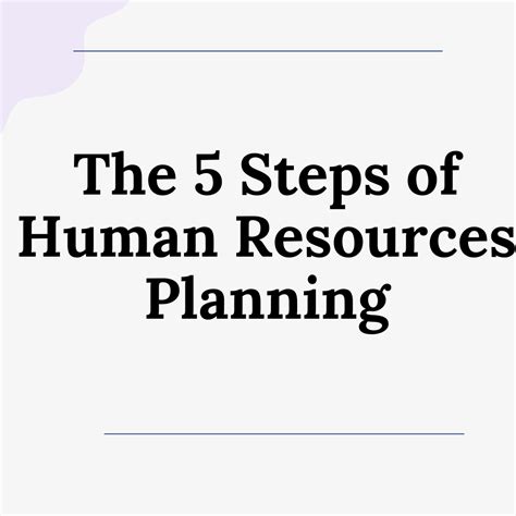 The 5 Steps Of Human Resources Planning By Clarus Hr Medium