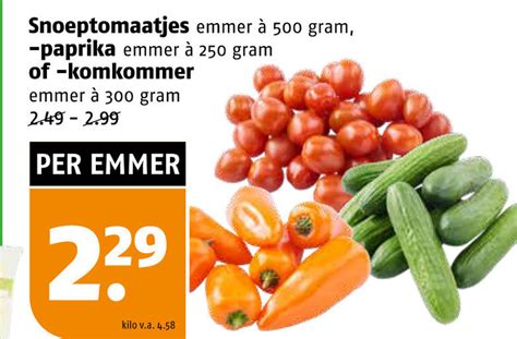 Snackkomkommer Cherry Tomaten Folder Aanbieding Bij Poiesz Details