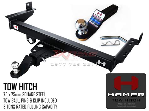 Ford RANGER T6 T7 and WILDTRAK 2016-2022 HAMER TOW HITCH RECEIVER ...