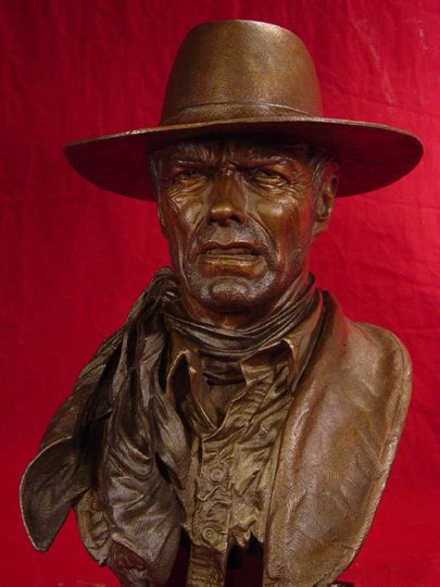 Clint Eastwood Munny Bronze Sculpture By Greg Polutanovich