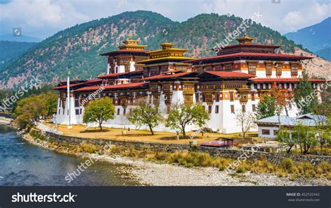 Punakha Dzong Monastery Bhutan Asia One Stock Photo 452532442