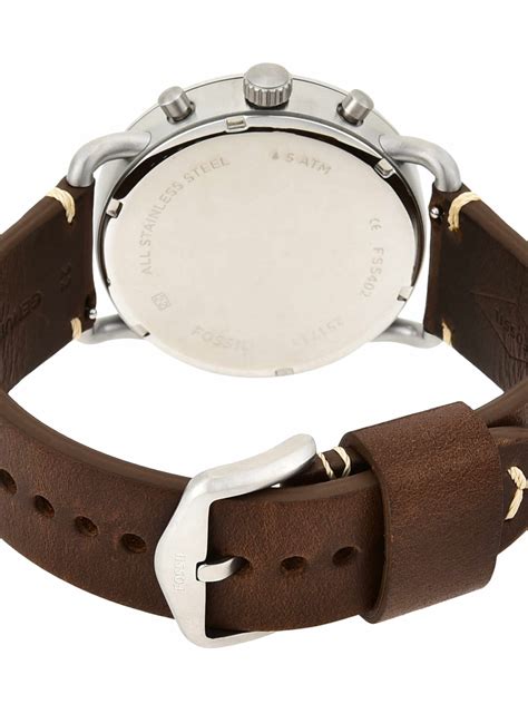 Buy Fossil Fs The Commuter Chrono Brown Watch For Men Online