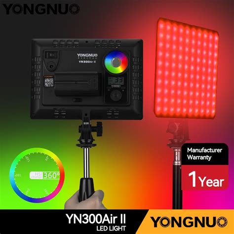 YONGNUO RGB LED Light YN300 Air II with Wireless Remote Control and 10 ...