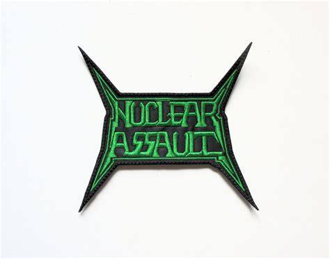 NUCLEAR ASSAULT - Logo --- Embroidered Patch.JPG