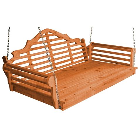 Kunkle Holdings Llc Pine Marlboro Swingbed Cedar Stain Walmart