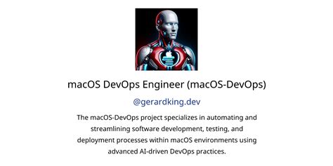 Macos Devops Engineer Macos Devops Gpts Author Description Features