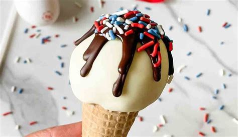 Patriotic Ice Cream Cone Cake Pops Egglands Best