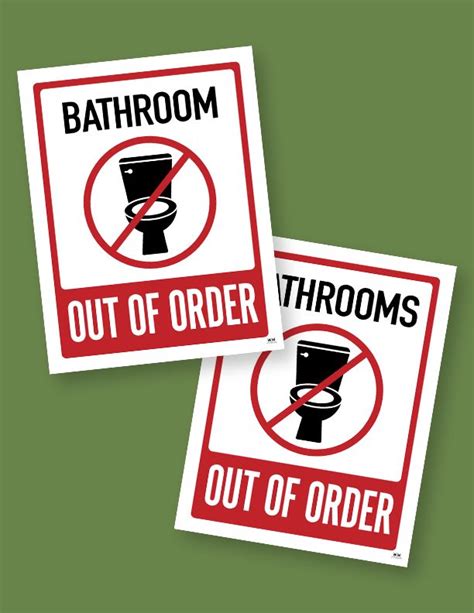 Out Of Order Signs Free Printable Signs Printabulls In