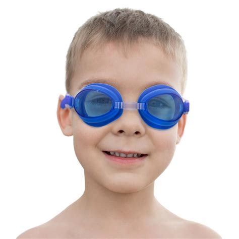 Kids Swim Goggles & Case, Blue | SSWI-102