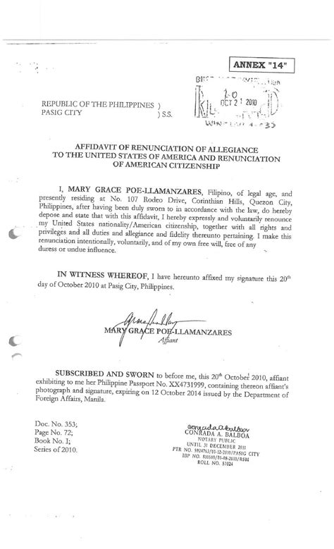 Timeline Grace Poe S Citizenship Residency